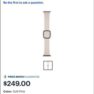 Modern Buckle Natural Leather Apple Watch Band